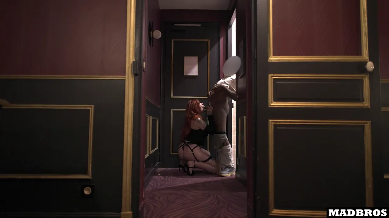 Big Ass French Redhead Gets Fucked and Creampied