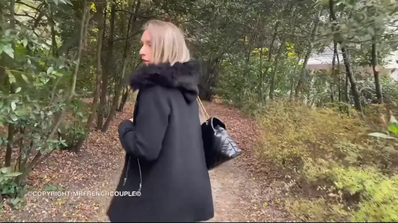 Marine Rossi Masturbating Outdoors