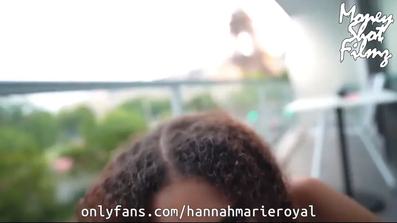 Hannah Marie Gives Head On The Balcony