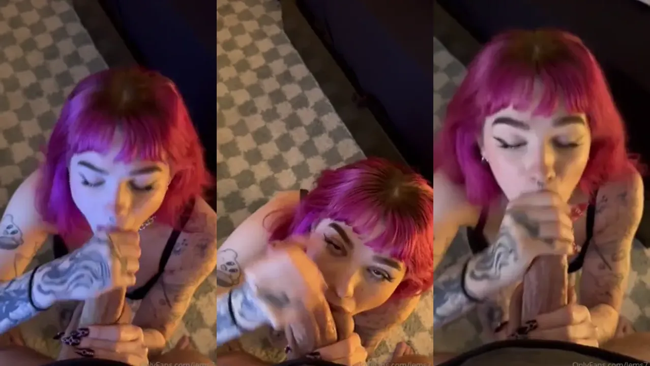 Pink Haired Lems7 Gives A Hot Blowjob