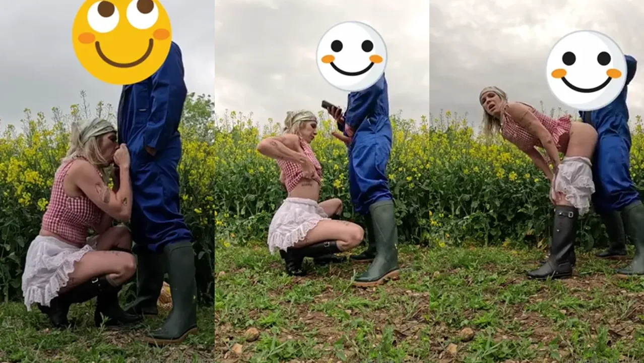 Fk2hard Takes Her Man's Cock Outdoors