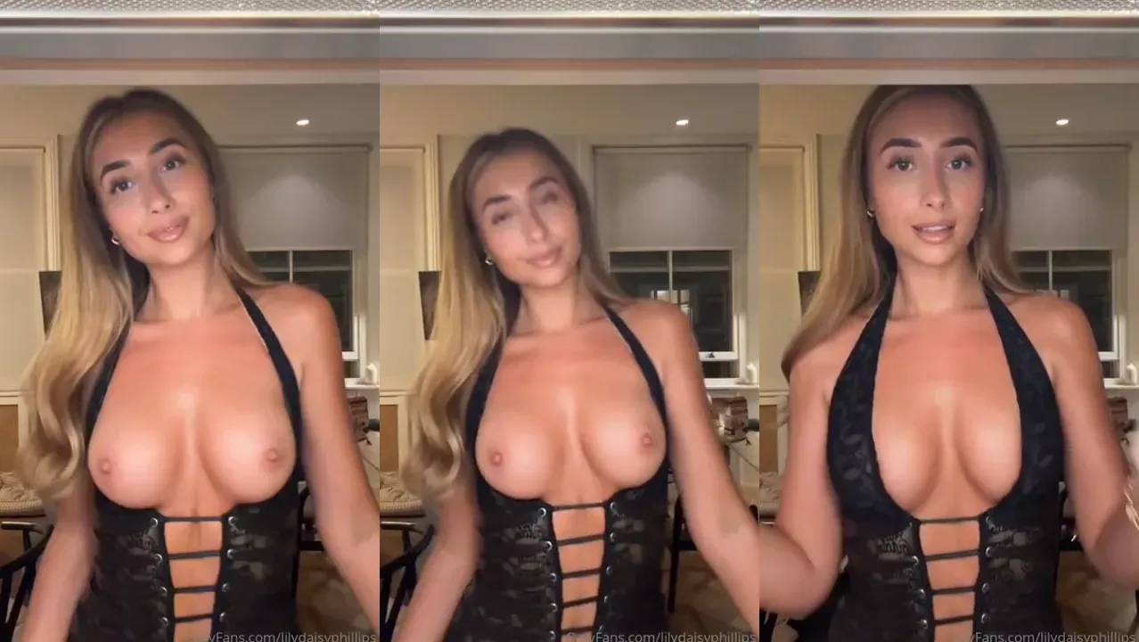 Lily Phillips show her boobs - video leaks