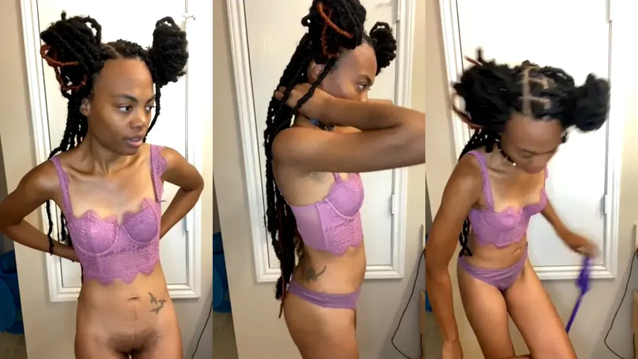 Christalynkbri Models Her Sexy Lingerie