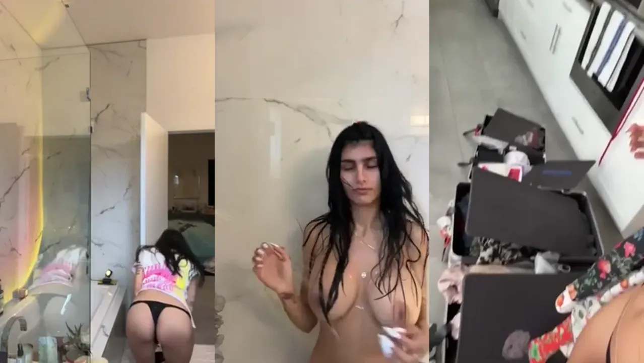 Mia Khalifa Films Herself While Taking A Bath