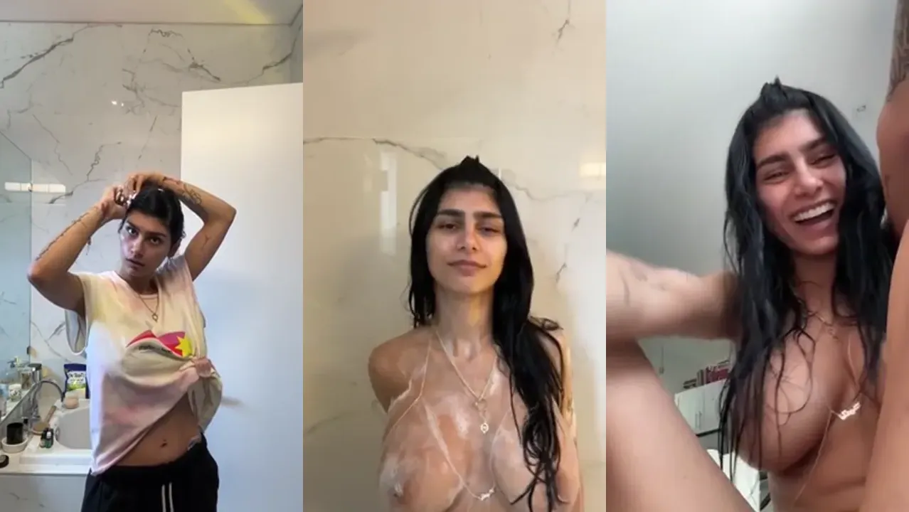 Mia Khalifa Films Herself While Taking A Bath